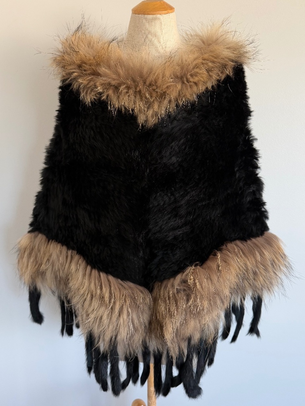 Japanese Real Fur Poncho